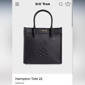 BNWT jeff wan SOLD OUT RARE black hampton tote